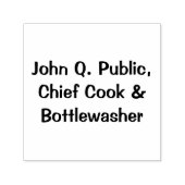 ジョン・キュー・パブリック（John Q. Public）、任意の名前またはテキストにカスタマイズ可 セルフインキングスタンプ (デザイン)