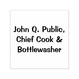 ジョン・キュー・パブリック（John Q. Public）、任意の名前またはテキストにカスタマイズ可 セルフインキングスタンプ