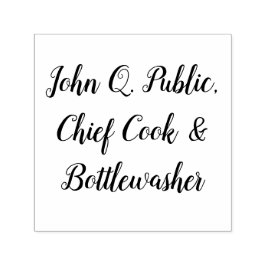 ジョン・キュー・パブリック（John Q. Public）、任意の名前またはテキストにカスタマイズ可 セルフインキングスタンプ