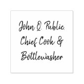 ジョン・キュー・パブリック（John Q. Public）、任意の名前またはテキストにカスタマイズ可 セルフインキングスタンプ (デザイン)