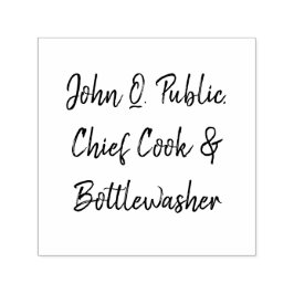 ジョン・キュー・パブリック（John Q. Public）、任意の名前またはテキストにカスタマイズ可 セルフインキングスタンプ