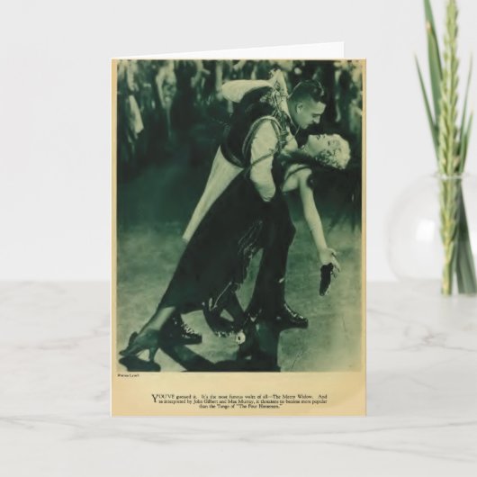 ジョン・ギルバート・メイ・マレー1925年ヴィンテージポートレートカード カード (正面)