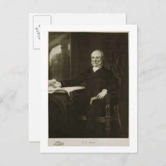 ジョン・クインシー・アダムス第6代大統領統一された ポストカード (正面/裏面)
