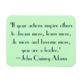 ジョン・クインシー・アダムス・リーダーシップ・引用文 マグネット (横)