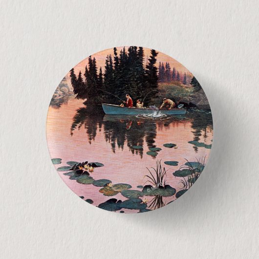 ジョン・ク素晴らしリマーのキャッチ 缶バッジ (正面)