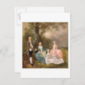 ジョン・グラベナー夫妻とその娘のエリズ ポストカード (正面/裏面)