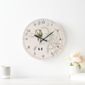 ジョン・グールドによるペルーアカネズミシードバード ラージ壁時計 (ホーム)