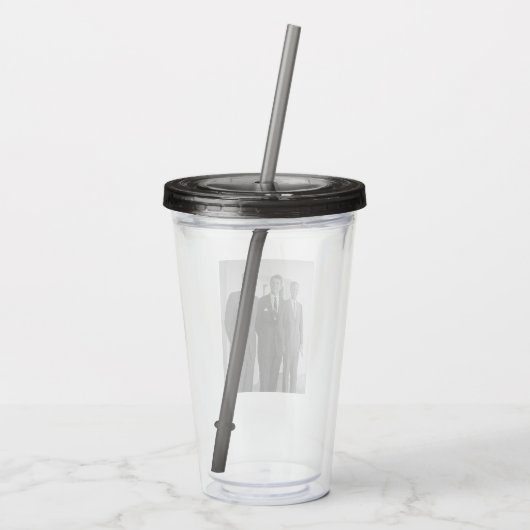 ジョン・ケネディ大統領とアメリカキャメロット兄弟 アクリルタンブラー (裏面)