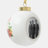 ジョン・ケネディ大統領とアメリカキャメロット兄弟 セラミックボールオーナメント (左)