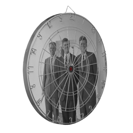 ジョン・ケネディ大統領とアメリカキャメロット兄弟 ダーツボード (正面左)
