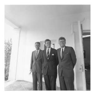 ジョン・ケネディ大統領とアメリカキャメロット兄弟 フォトプリント