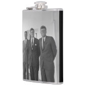 ジョン・ケネディ大統領とアメリカキャメロット兄弟 フラスク (左)