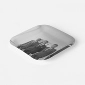 ジョン・ケネディ大統領とアメリカキャメロット兄弟 ペーパープレート (傾斜あり)