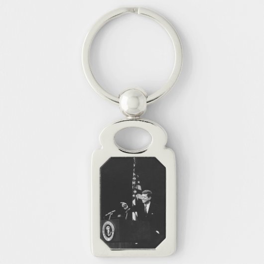 ジョン・ケネディ第35代米国大統領の会議 キーホルダー (正面)