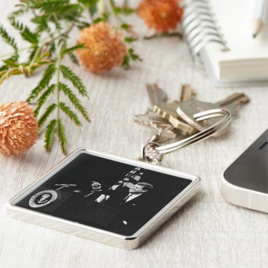 ジョン・ケネディ第35代米国大統領の会議 キーホルダー (側面)