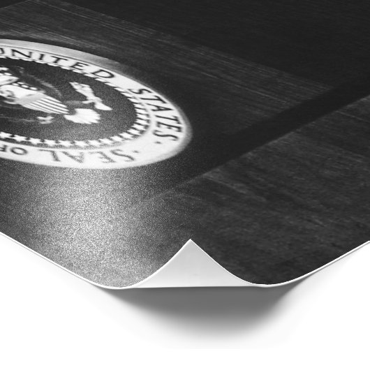 ジョン・ケネディ第35代米国大統領の会議 フォトプリント            (角)