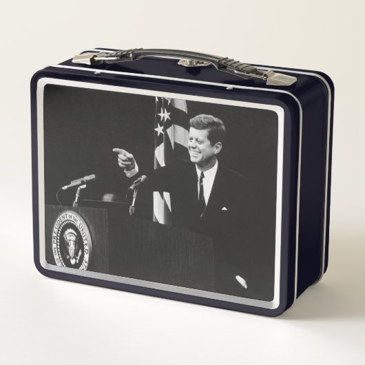 ジョン・ケネディ第35代米国大統領の会議 メタルランチボックス (裏面)
