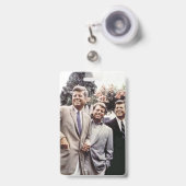 ジョン・ケネディ・ホワイトハウス大統領との兄弟 バッジ (正面（伸縮クリップ）)