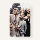 ジョン・ケネディ・ホワイトハウス大統領との兄弟 バッジ (正面)