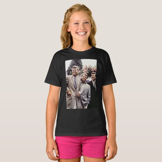 ジョン・ケネディ・ホワイトハウス大統領との兄弟 Tシャツ (正面フル)