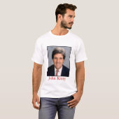 ジョン・ケリー-彼は私達のためにまたはに対してありますか。 Tシャツ (正面フル)