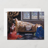 ジョン・コリアーによる『眠れる美女』1921 ポストカード (正面/裏面)