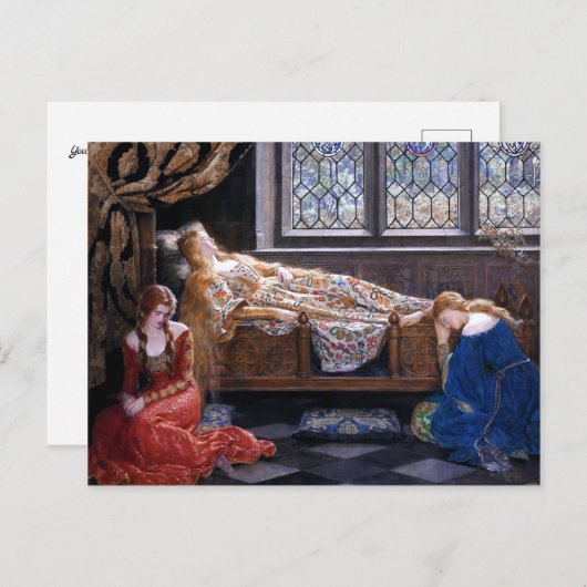 ジョン・コリアーによる『眠れる美女』1921 ポストカード (正面/裏面)