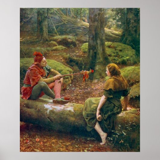 ジョン・コリア「アーデンの森にて」1892年頃 ポスター (正面)