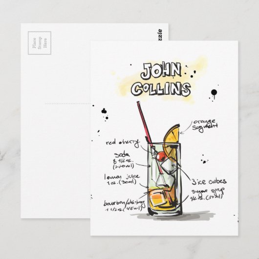 ジョン・コリンズ ポストカード (正面/裏面)