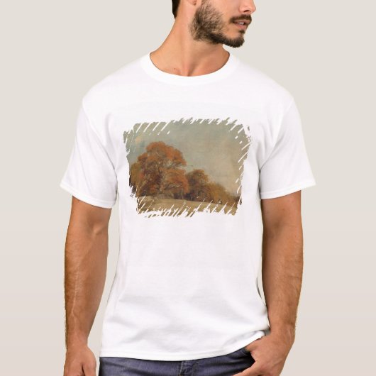 ジョン・コンスタブル|東のBerの秋の景色 Tシャツ (正面)