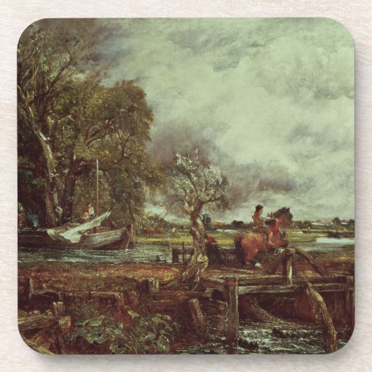 ジョン・コンスタブル|跳躍の馬、c.1825 (油 コースター (正面)