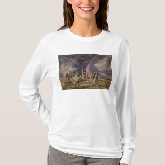 ジョン・コンスタブル| Stonehenge 1835年 Tシャツ (正面)