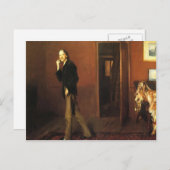 ジョン・サージェント – ロバート・ルイス・スティーブンソンと彼の妻 ポストカード (正面/裏面)