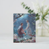 ジョン・シモンズ・ハーミアとライサンダー真夏の夜 ポストカード (スタンド正面)