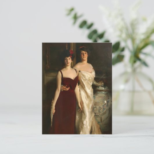 ジョン・シンガー・サージェントによるエナとベティの娘 ポストカード (スタンド正面)
