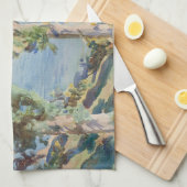 ジョン・シンガー・サージェントによるコルフ・サイプレス キッチンタオル (四つ折り)