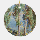 ジョン・シンガー・サージェントによるコルフ・サイプレス セラミックオーナメント (裏面)