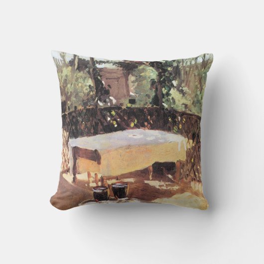 ジョン・シンガー・サージェントによるワイングラス2杯 クッション (正面)