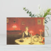 ジョン・シンガー・サージェントによる夜のディナーテーブル 招待状 (スタンド正面)