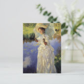 ジョン・シンガー・サージェントによる朝の散歩 ポストカード (スタンド正面)