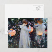 ジョン・シンガー・サージェントのカーネーション、リリー、リリー、バラ ポストカード (正面/裏面)