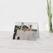 ジョン・シンガー・サージェントの屋上のキャプリガール サンキューカード (正面)