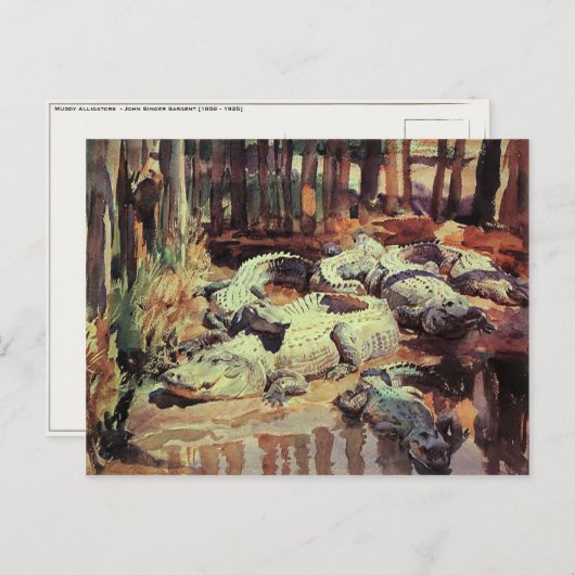 ジョン・シンガー・サージェントの絵画の郵便はがき ポストカード (正面/裏面)