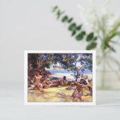 ジョン・シンガー・サージェント著水浴者 ポストカード (スタンド正面)