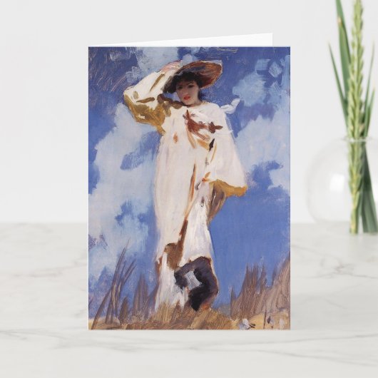 ジョン・シンガー・サージェント著突風 カード (正面)