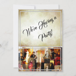 ジョン・シンガー・サージェント エレガントな女性の肖像画 コラージュ 招待状