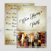 ジョン・シンガー・サージェント エレガントな女性の肖像画 コラージュ 招待状 (正面/裏面)