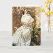 ジョン・シンガー・サージェント: カシミヤ織のショール カード (黄色い花)