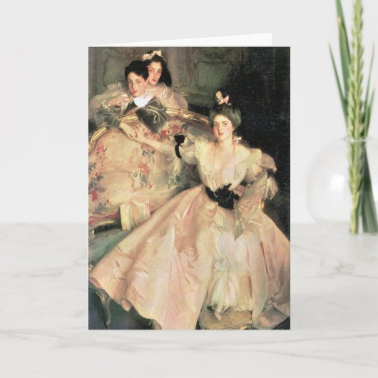 ジョン・シンガー・サージェント-カールマイヤーおよび彼女の子供夫人 カード (正面)
