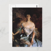 ジョン・シンガー・サージェント – ジョセフ・E・ウィドゥナー夫人 ポストカード (正面/裏面)